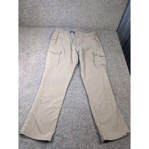 Clothing Arts Pick-Pocket Proof P^cubed Mens Cargo Travel Pants Tan 36x30 Nylon